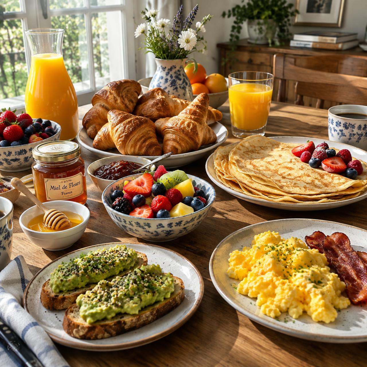 Brunch servi à domicile